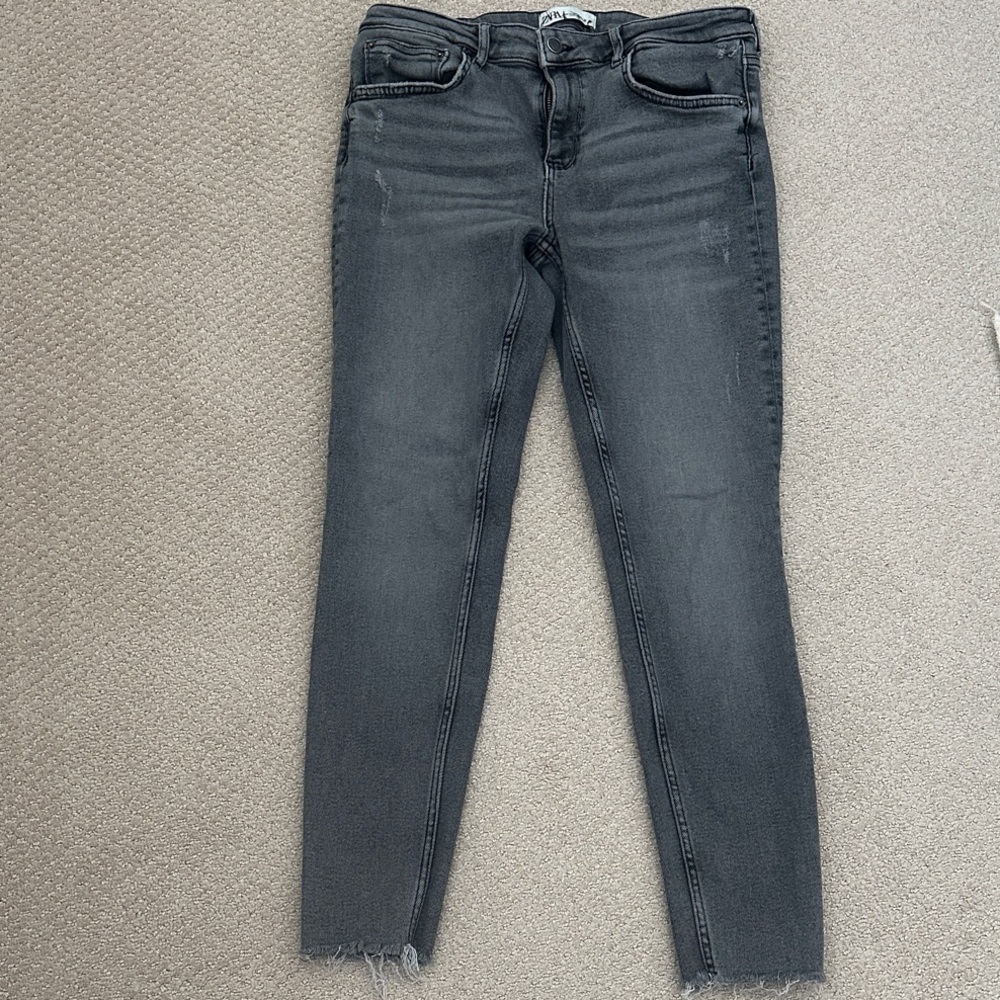 Zara Charcoal Skinny Jeans